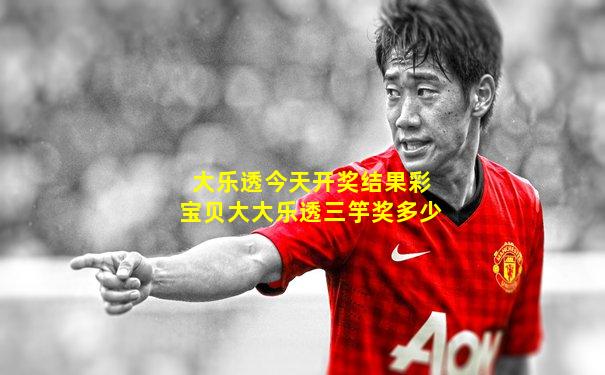 大乐透今天开奖结果彩宝贝大大乐透三竽奖多少